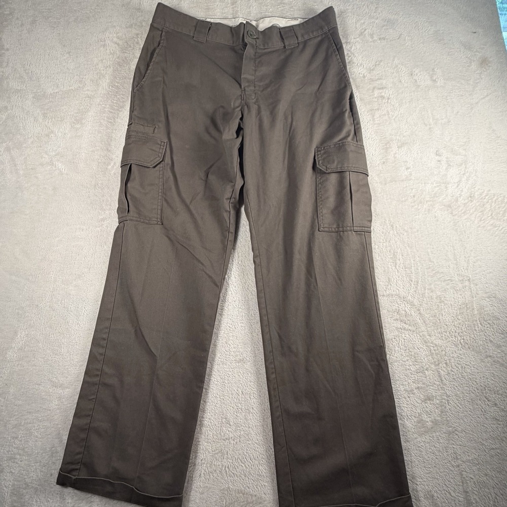 Dickies Flex Cargo Pants Mens 34x32 Brown Regular Straight Work Utility Pockets